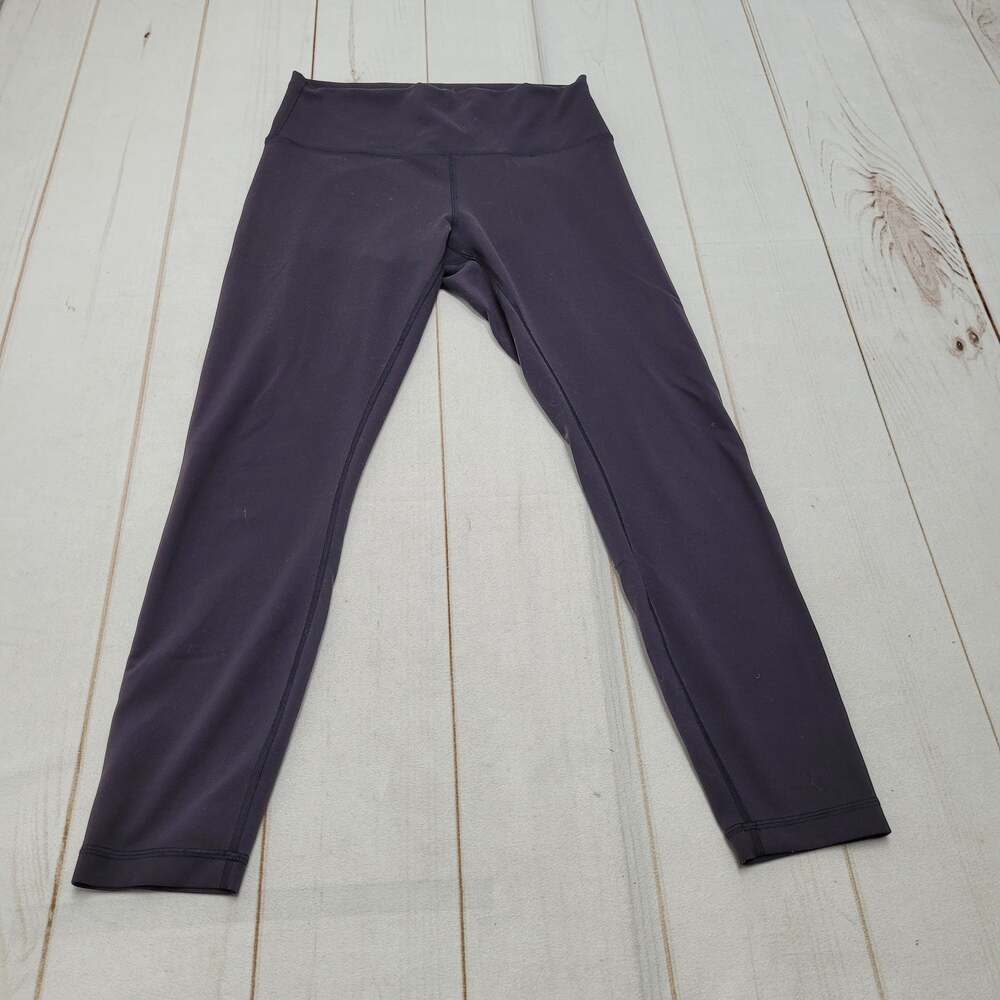 Lululemon Wunder Under train high rise black tights leggings lounge 10